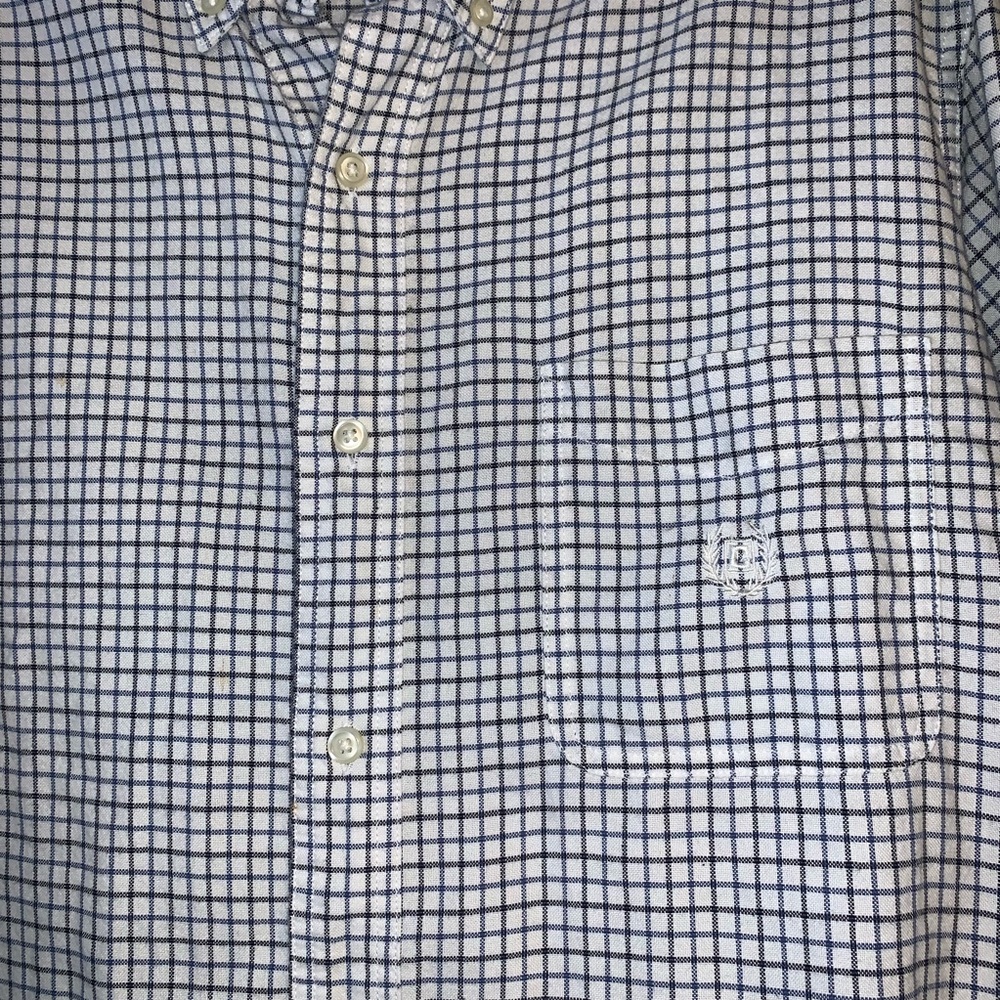 Chaps Checkered Button Down Long Sleeve Shirt - image 3